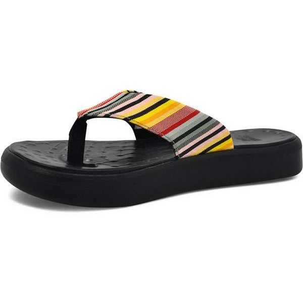 SoftScience Skiff Flip Flops - Label Stripe/Black - M5/W7