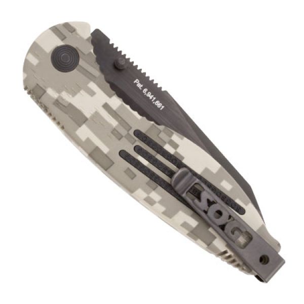 SOG AE07-CP Aegis Camo Folding Knife