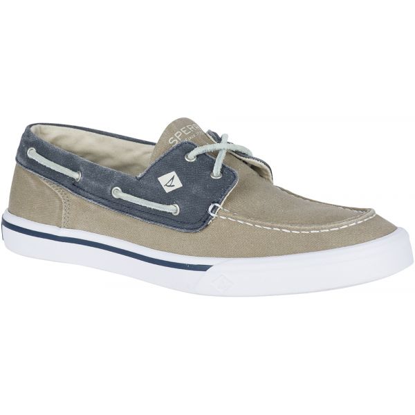 Sperry Bahama II Boat Washed Shoe - Taupe/Navy - 7