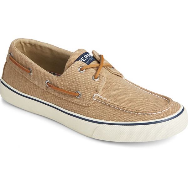 Sperry Bahama II Distressed Boat Shoe - Khaki - 10.5