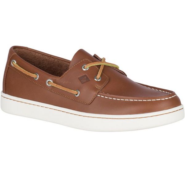 Sperry Cup 2-Eye Leather Boat Shoe - Tan - 11.5