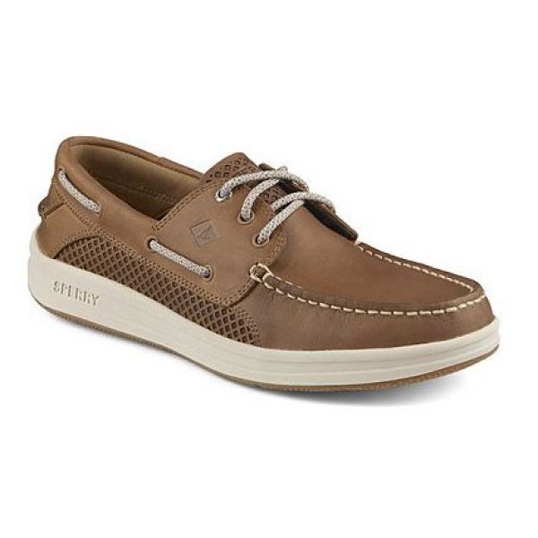 Sperry Gamefish 3-Eye Boat Shoes - Dark Tan 10.5M