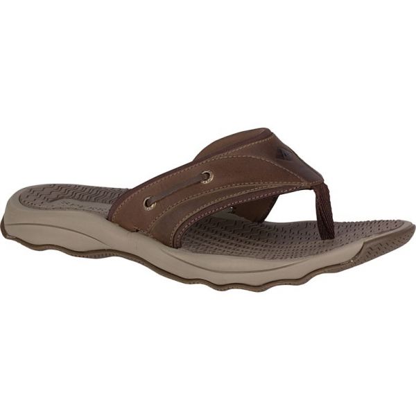 Sperry Outer Banks Thong Sandals - Brown - 10