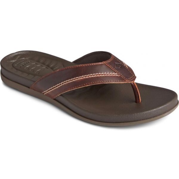 Sperry Plushwave Dock Sandal - Brown - 10M