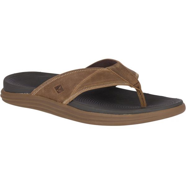 Sperry Regatta Thong Sandal - Brown/Tan - 7