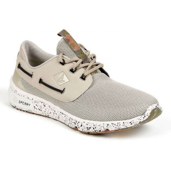 Sperry STS15539 7 Seas 3-Eye Boat Shoe - Camo/White Camo - Size 4