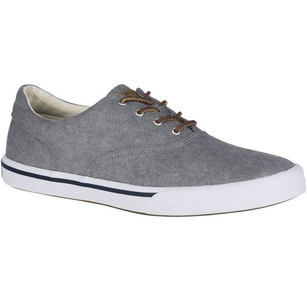 Sperry Men's Striper II CVO Salt Washed Sneaker - Grey - 7