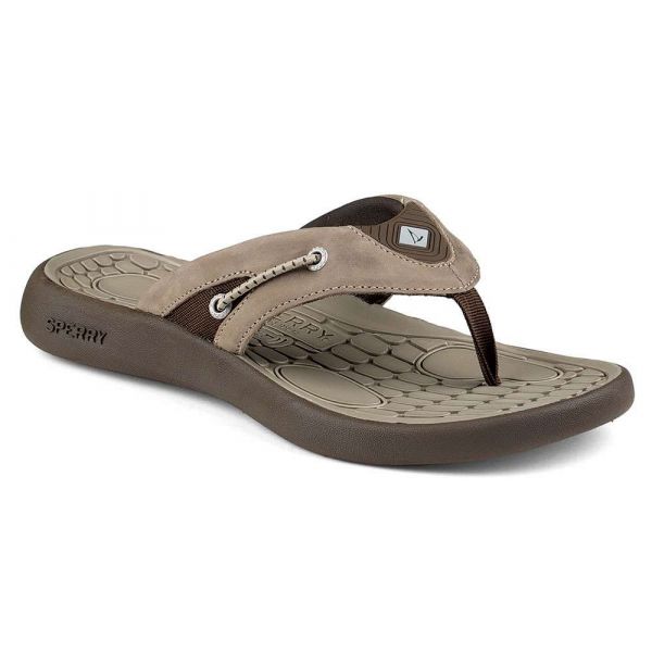 Sperry Big Eddy Thong Sandal - Brown - Size 7M