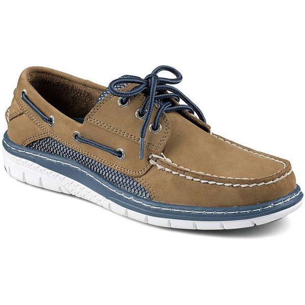 Sperry STS10671 Billfish Ultralite 3-Eye Boat Shoe - Taupe Blue - 7