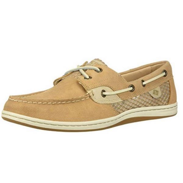 Sperry Women's Koifish Mesh Boat Shoe - Linen - 5