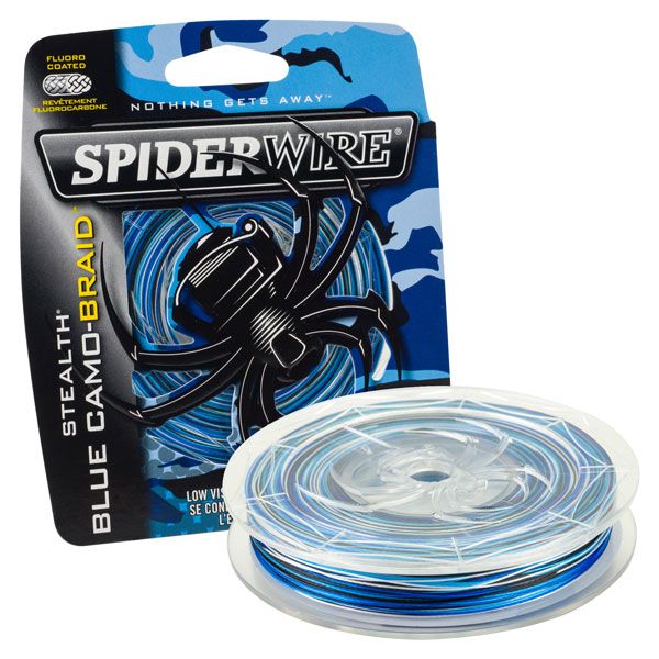 Spiderwire Stealth Blue Camo Braid 1500yds 50lb