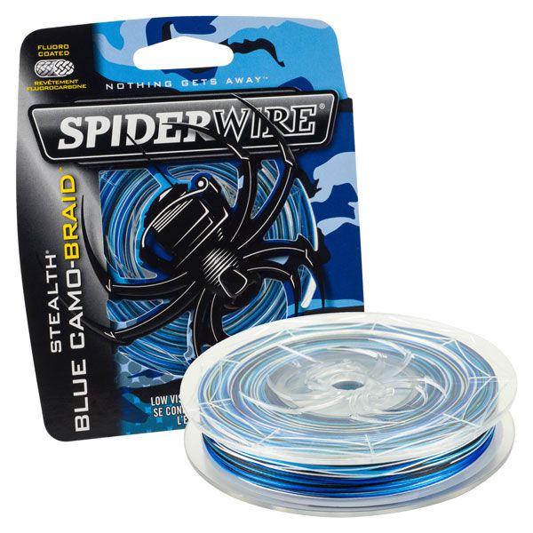 Spiderwire Stealth Blue Camo Braid 200yd Spools