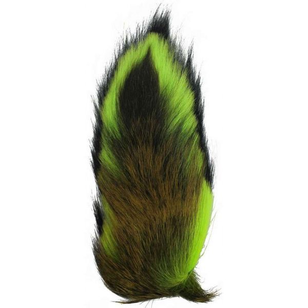 Spirit River Tip Dyed Bucktail Chart/Black