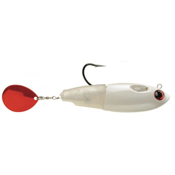 SpoolTek TailBlader - 5in - Sinking - Pearl/Red