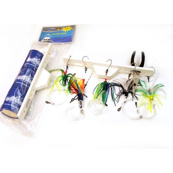 Sportfish Lure/Plier Holder with Drink Koozies Accessories