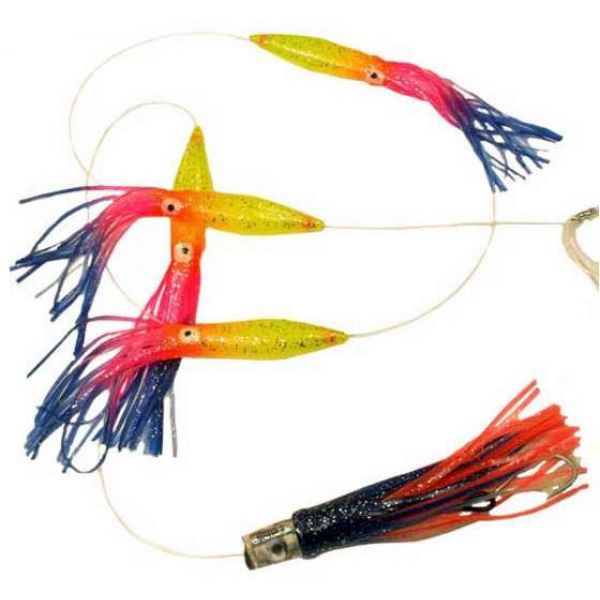 Sportfish Products AO33-127 9in Tuna Thrasher Squid Chain Rainbow