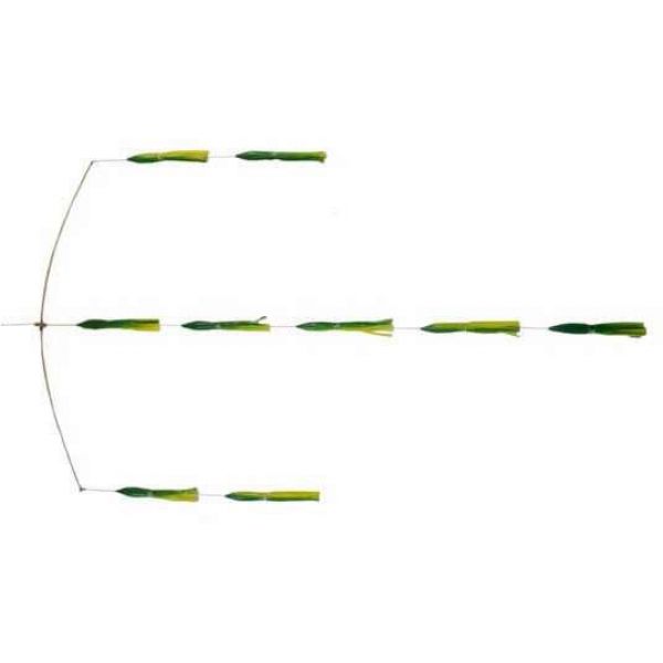 Sportfish 32in Spreader Bar w/ 9 - 6in Squid Green