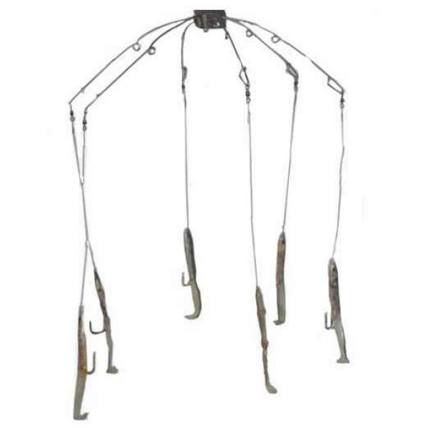 Sportfish Products SFP-ER6 6 Arm Eel Umbrella Rig Natural