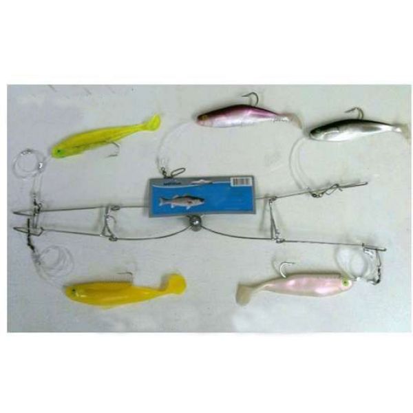 Sportfish 4 Shads Umbrella Rig White