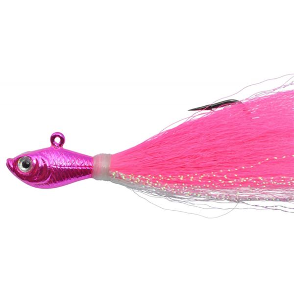 SPRO SBTJCRP-1/2 Chrome Bucktail Jig - 1/2 oz. Chrome Pink