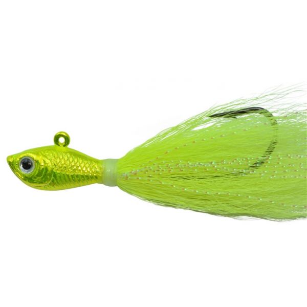 SPRO SBTJCRC-1/2 Chrome Bucktail Jig - 1/2 oz. Chrome Chartreuse