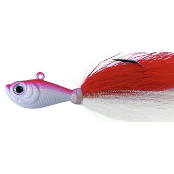 SPRO Prime Bucktail Jig - 3/8oz - Red/White