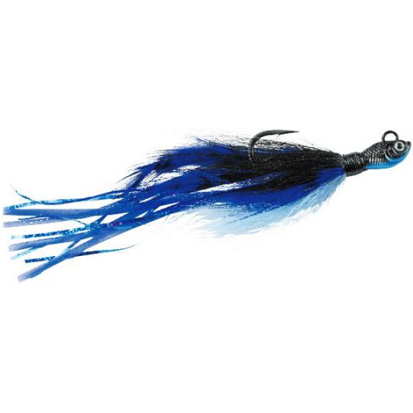 SPRO Power Bucktail Custom Jig - 1oz - Black/Blue