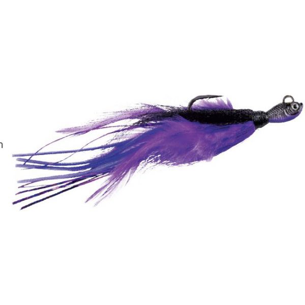 SPRO SPBCBLP-1 Power Bucktail Custom Jig - 1oz - Black/Purple