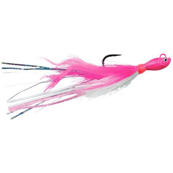 SPRO Power Bucktail Custom Jig - 1oz - Pink Flash