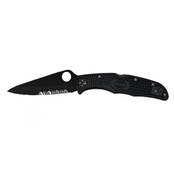 Spyderco C10PSBBK Endura4 FRN Lightweight Combination Edge Knife