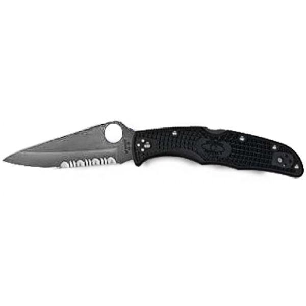 Spyderco C10PSBK Endura4 FRN Lightweight Combination Edge Knife