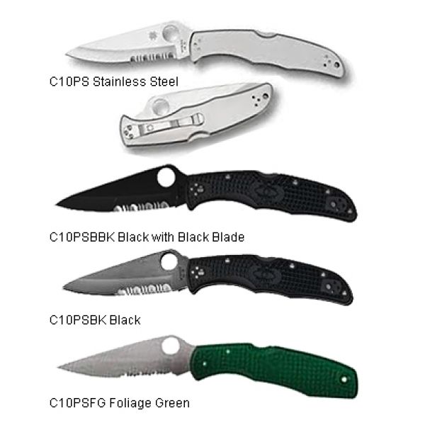 Spyderco Endura4 Lightweight Combination Edge Knives