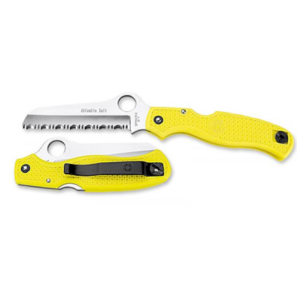 Spyderco C89SYL Atlantic Salt Yellow Knife