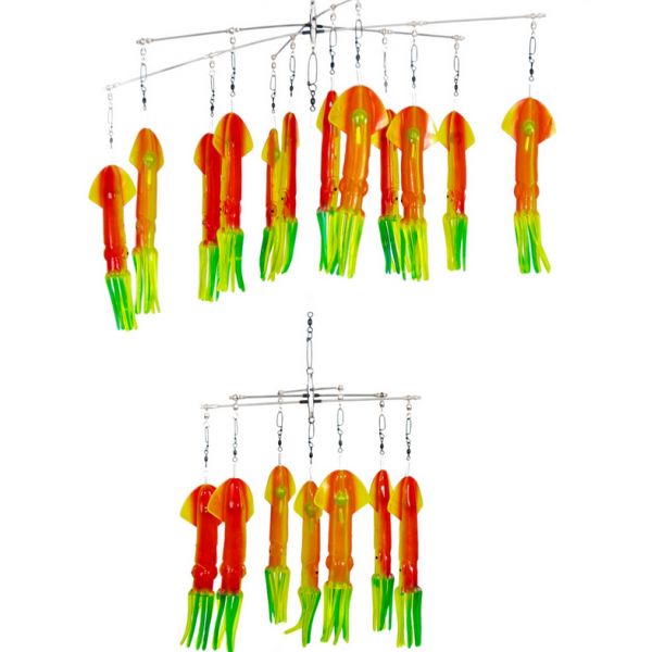 Squidnation 9in Compact Dredge - Rasta Squidnation 9in Compact Dredge - Rasta