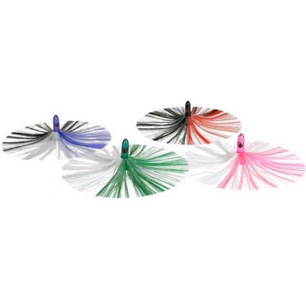 Squidnation DHT Dredge Skullz Tied Black Head/Black and Red