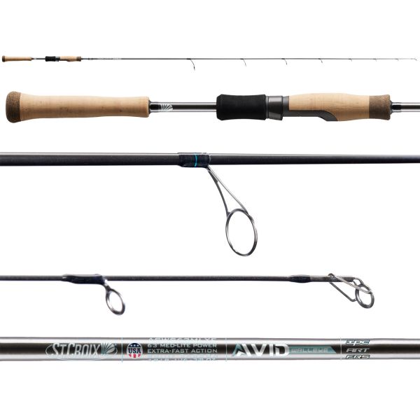 St. Croix ASWS58HF Avid Walleye Spinning Rod