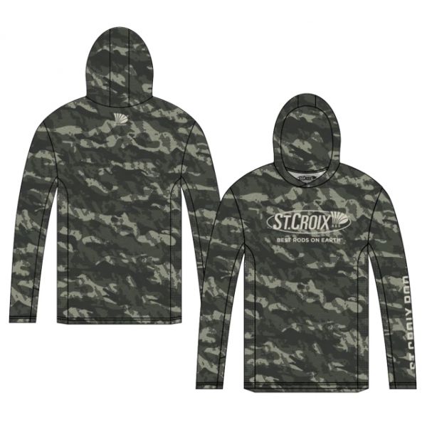 St. Croix Covert Hooded Long Sleeve Shirt