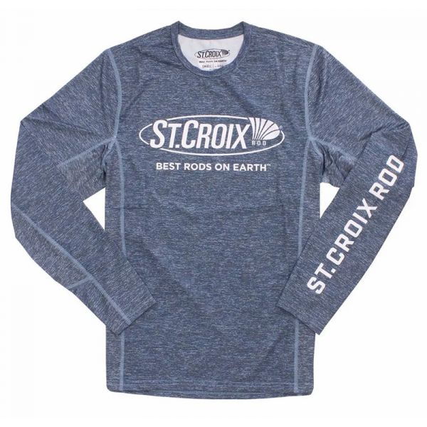 St. Croix Heather Performance Long Sleeve Shirt - 3X-Large