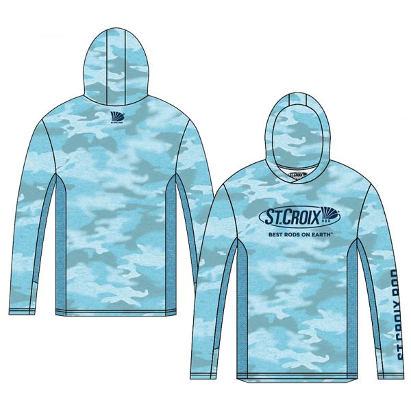 St. Croix Skyline Hooded Long Sleeve Shirt - 3X-Large