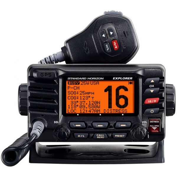 Standard Horizon GX1700B Explorer GPS Fixed Mount VHF - Black