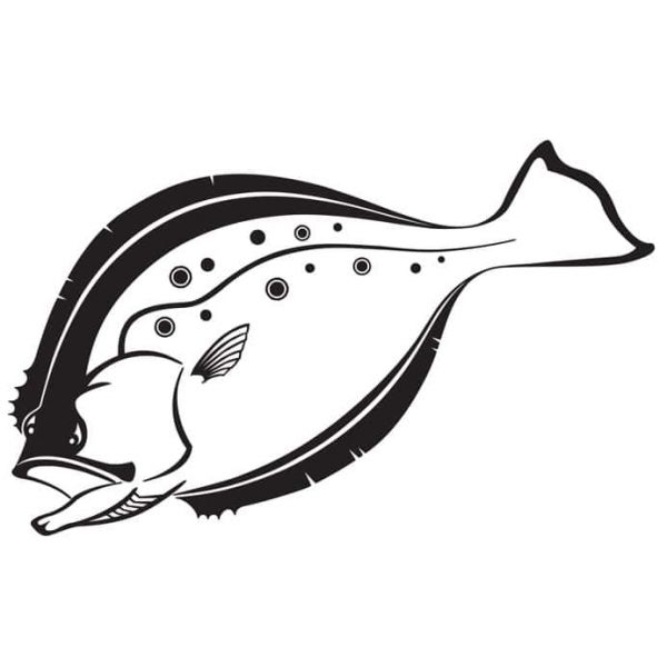 Steelfin Flounder Decals Black