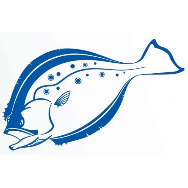 Steelfin Flounder Decals Blue