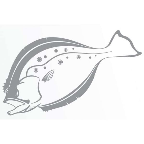 Steelfin Flounder Decals Silver