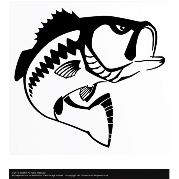 Steelfin Largemouth Bass Decals