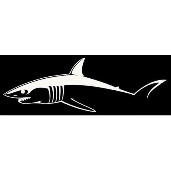 Steelfin Mako Decal Large White