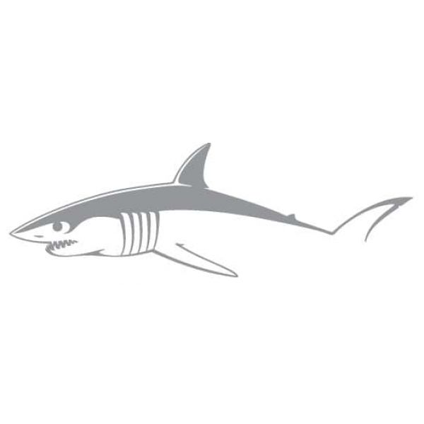 Steelfin Mako Decal Small Silver