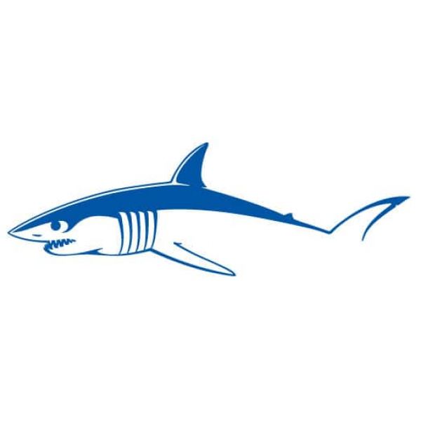 Steelfin Mako Decal Small Blue