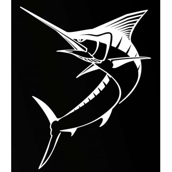 Steelfin Marlin Decals White