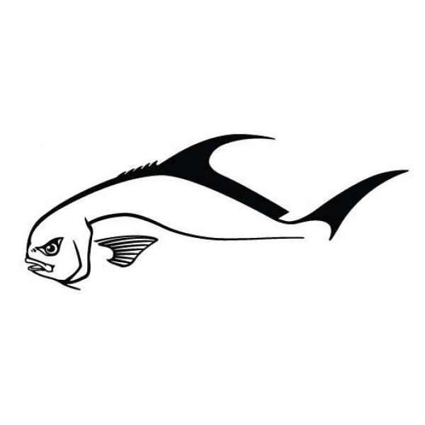 Steelfin Permit Decal - Large Black