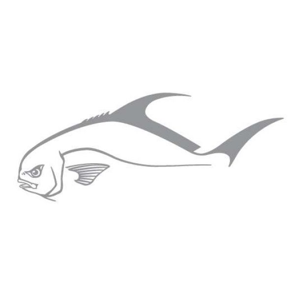 Steelfin Permit Decal - Small Silver